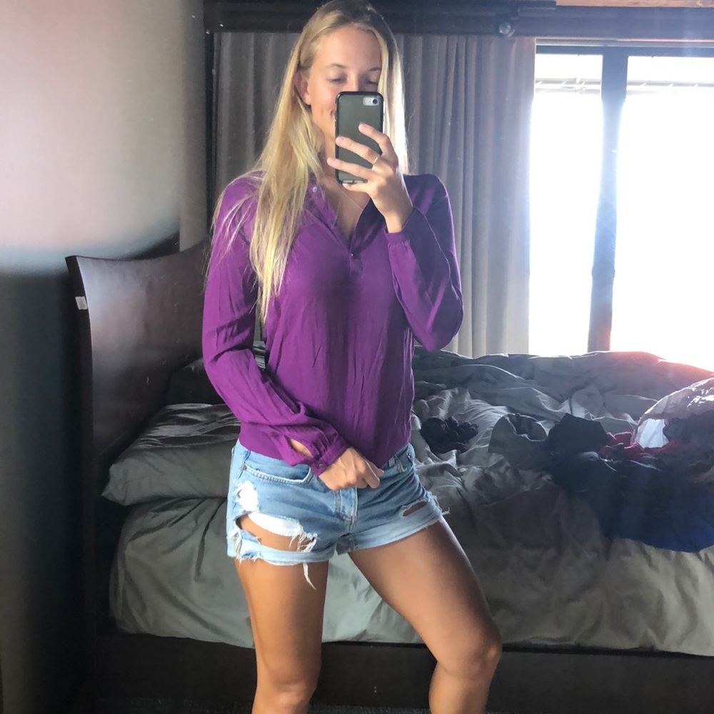 Purple dress blouse